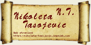 Nikoleta Tasojević vizit kartica